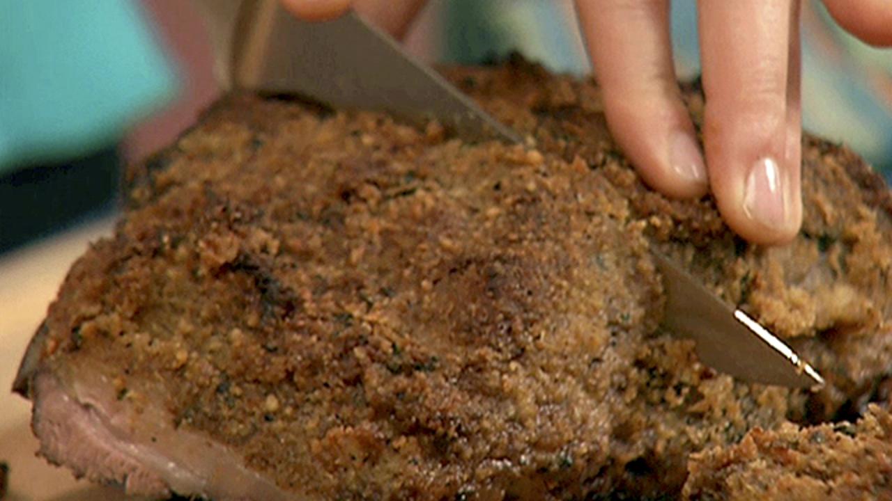 Mustard and Curry Roast Lamb