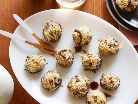 Stuffed White Mushroom Caps