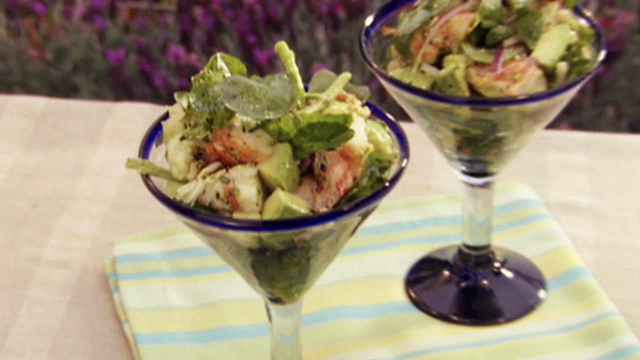Lobster and Avocado Cocktails