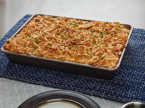 Claire's Holiday Table -- French Onion Baked Mac 'n' Cheese