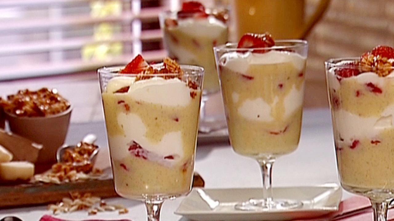 Strawberry and Almond Cream Parfait