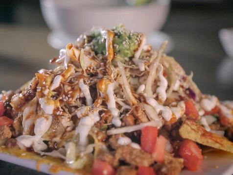 Fusion Nachos with Korean Chicken