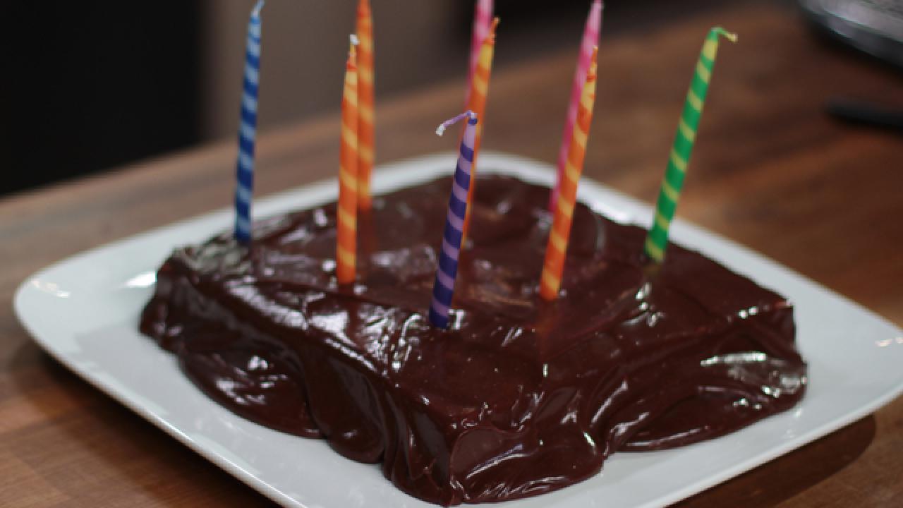 Lemon Cake with Chocolate Gloppy Frosting