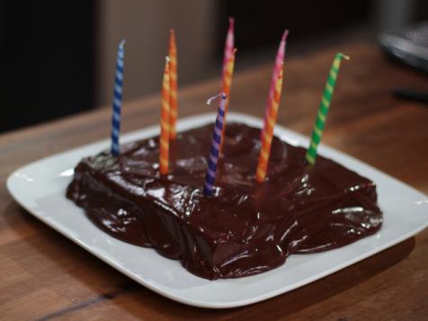 Lemon Cake with Chocolate Gloppy Frosting