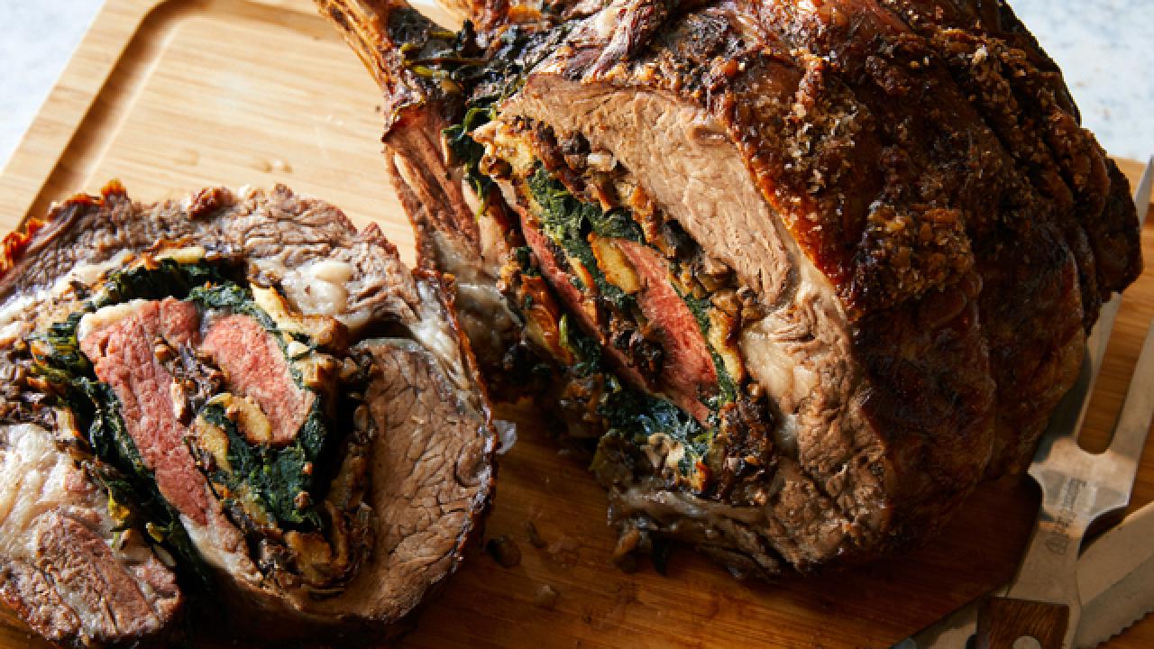 Rolled and Stuffed Prime Rib