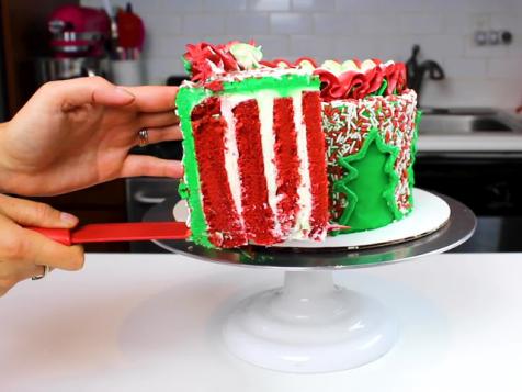 Christmas Sprinkle Roll Cake