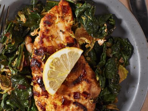 Lemon Pepper Kale Chicken