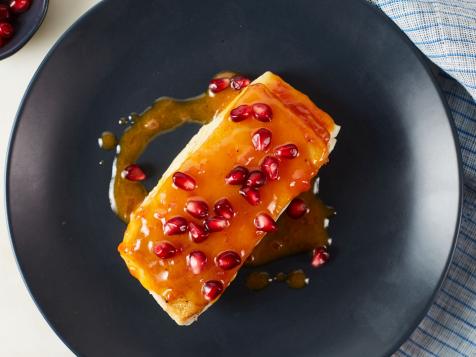 Halibut and Blood Orange Sauce