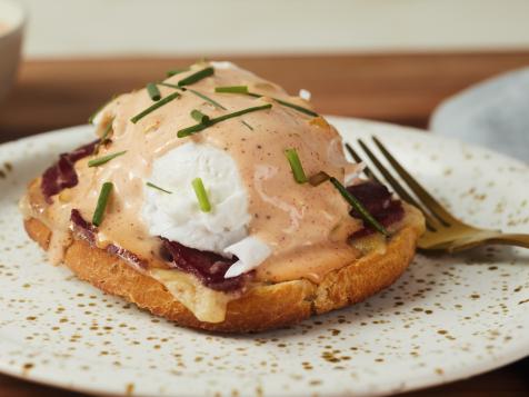 Reuben with Poached Eggs