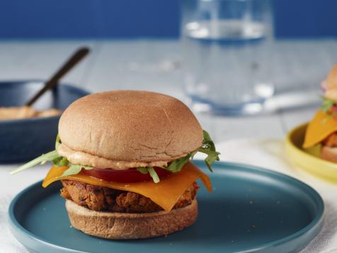 Roasted Winter Veggie Burgers