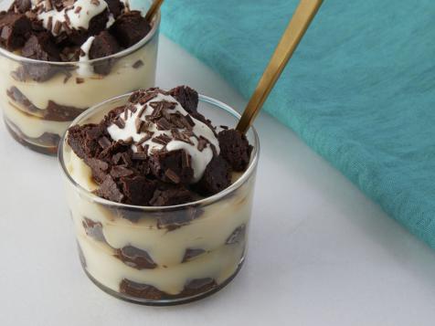 Irish Cream Brownie Trifles