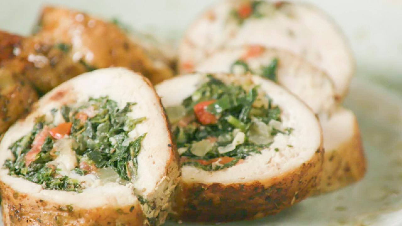 Callaloo Chicken Roulade