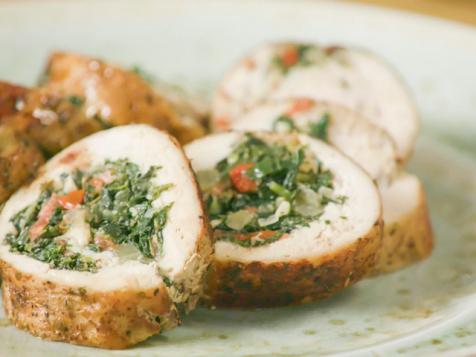 Callaloo Chicken Roulade