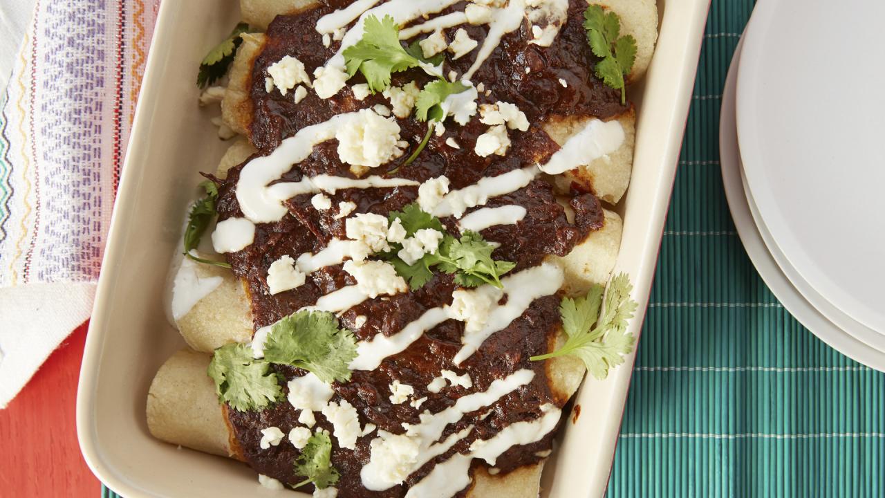 Chicken Mole Enchiladas
