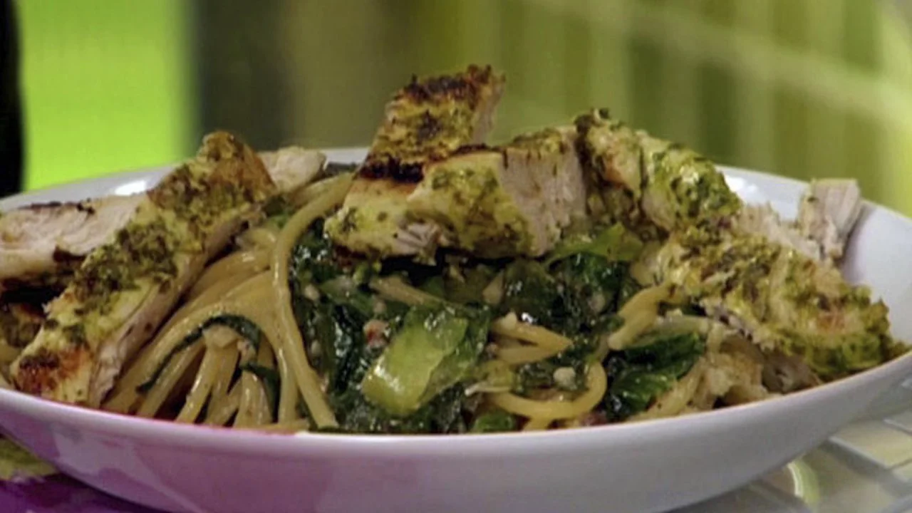 Grilled Chicken, Arugula Pesto
