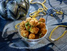 These make for the perfect party snack, because they are seriously irresistible! This recipe is so versatile--you can use olives stuffed with any kind of soft cheese.