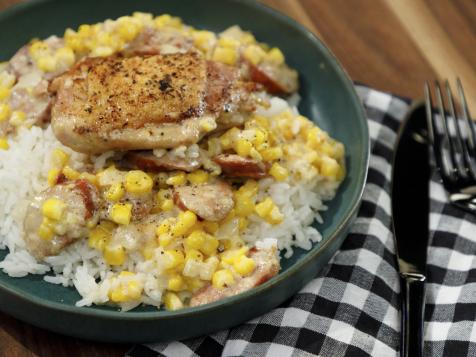 Crispy Chicken with Corn