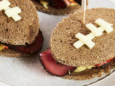 Pastrami Football Sandwiches