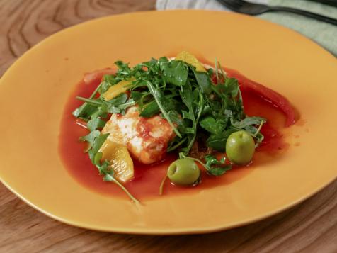 Tomato-Poached Halibut