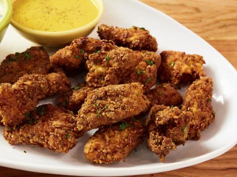 Pretzel-Coated Boneless Wings