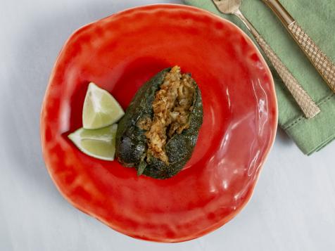 White Bean-Stuffed Poblanos