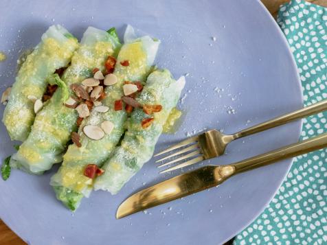 Mini Caesar Salad Rolls