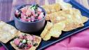 Tuna Poke with Wonton Chips