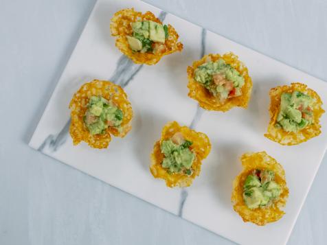 Cheese Scoops with Guacamole