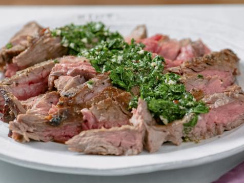 Flank Steak with Herb Oil