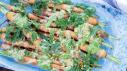 Roasted Carrots with Tahini and Carrot-Top Pesto