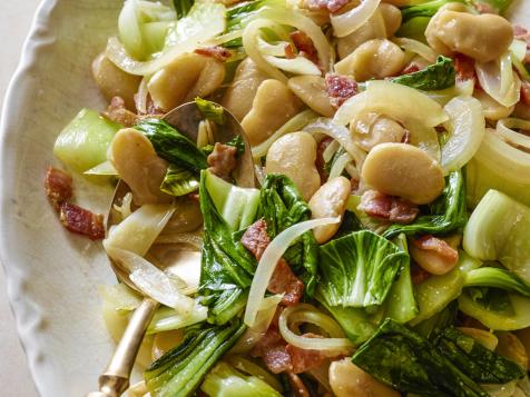 Baby Bok Choy with Bacon