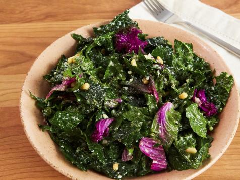 Purple and Green Kale Salad