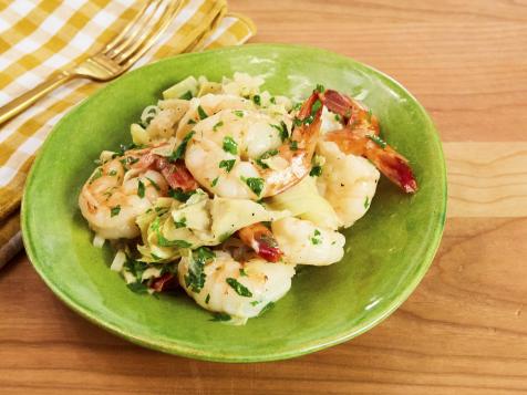 Shrimp Scampi with Artichokes