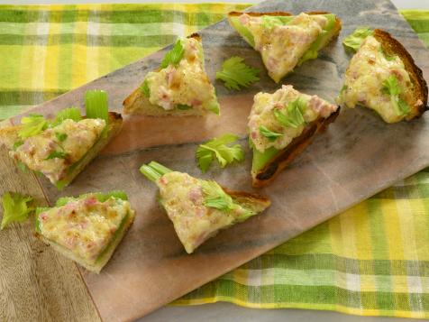Celery, Ham and Cheese Toasts