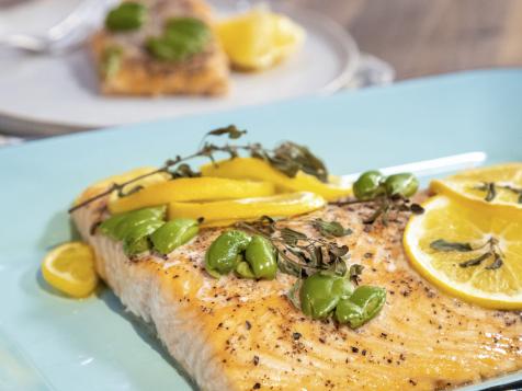 Baked Salmon with Meyer Lemon