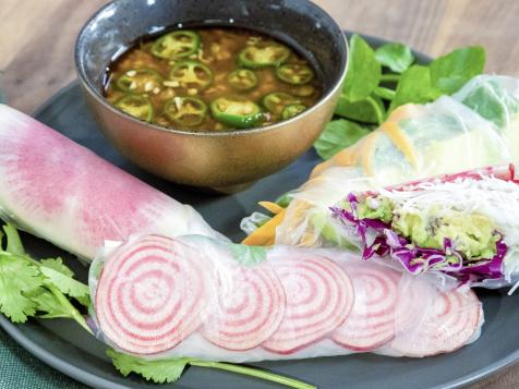 Rainbow Salad Rolls
