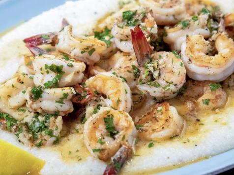 Lemon-Garlic Shrimp and Grits