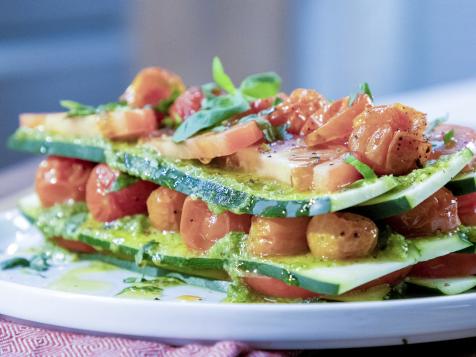 Lasagna with Walnut Pesto