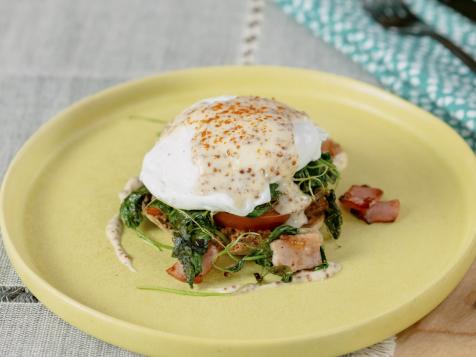 Kale and Tomato Eggs Benedict