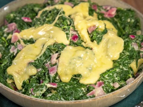 Creamed Spinach Pickled Onions