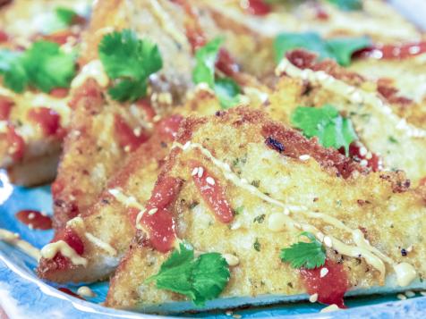 Sriracha Shrimp Toasts