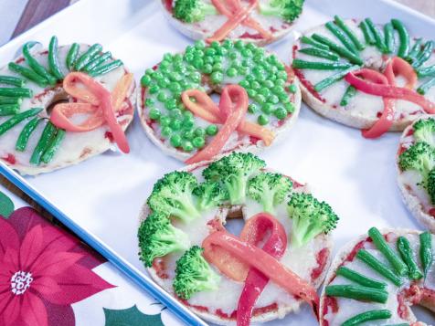 Whole-Wheat Bagel Wreath Pizza