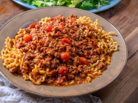 Rachael's Beef and Sausage Ragu with Fusilli