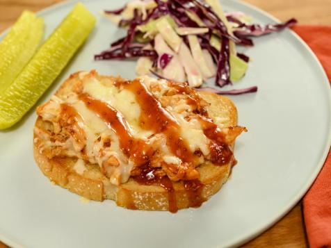 Open-Face BBQ Chicken Melts