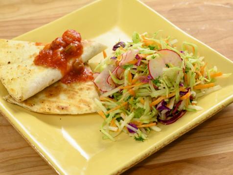 Beef Quesadillas with Slaw