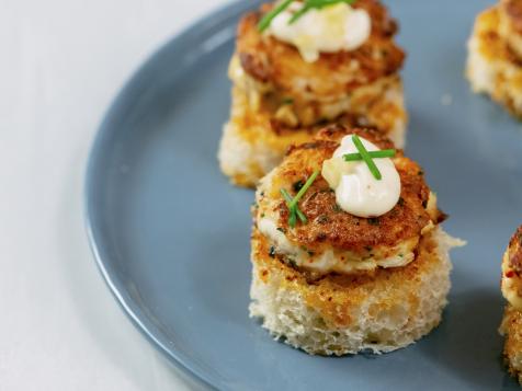 Crab Cakes on Toast
