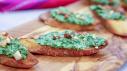 Spinach Almond Crostini
