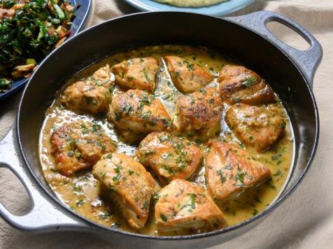 Rachael's Dijon-Tarragon Chicken and Mashed Potatoes