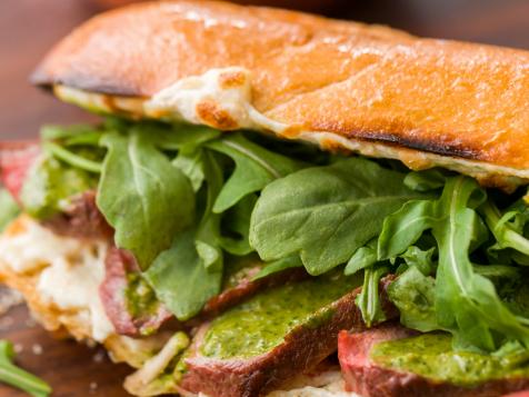 Steak Sandwich and Salsa Verde
