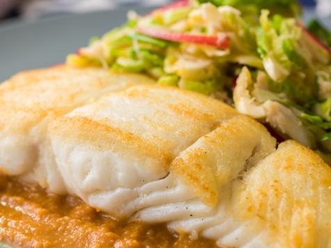 Seared Halibut with Apple Pump